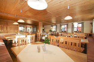 Unser Restaurant im Berggasthof Johannishögl in Piding